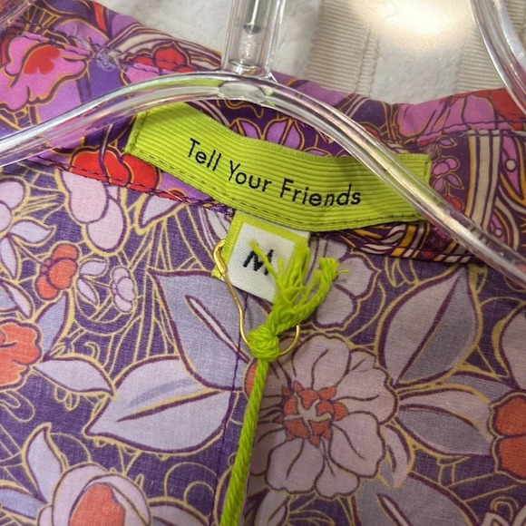 Tell Your Friends / Revolve NWT Basilica Paisley Blouse Size M - Picture 6 of 14